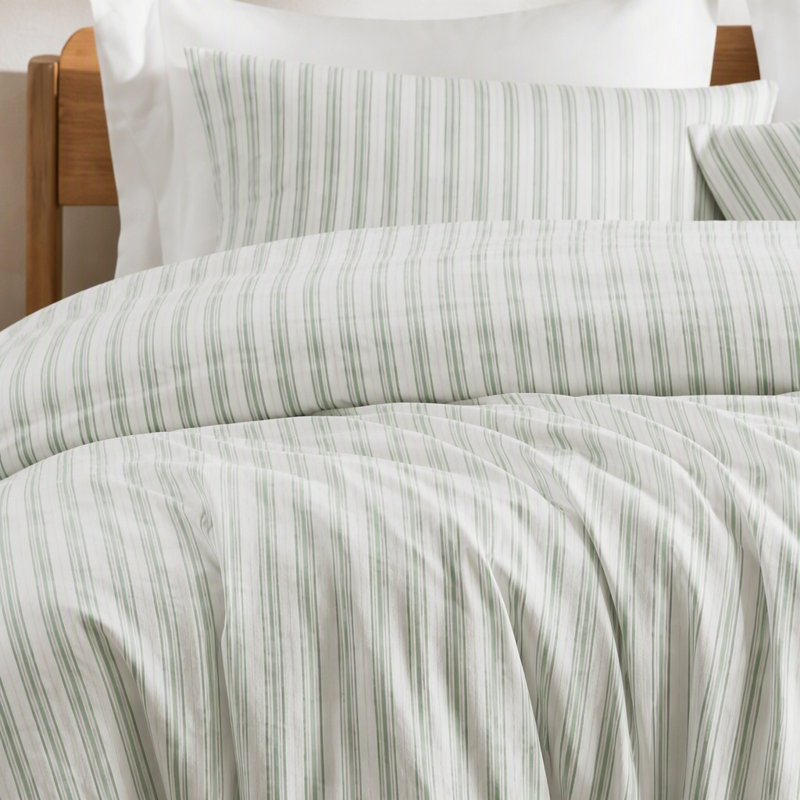Ensemble de couette pour grand lit 3 pièces, vert sauge, King Duvet Cover + 2 Shams, Sage Green
