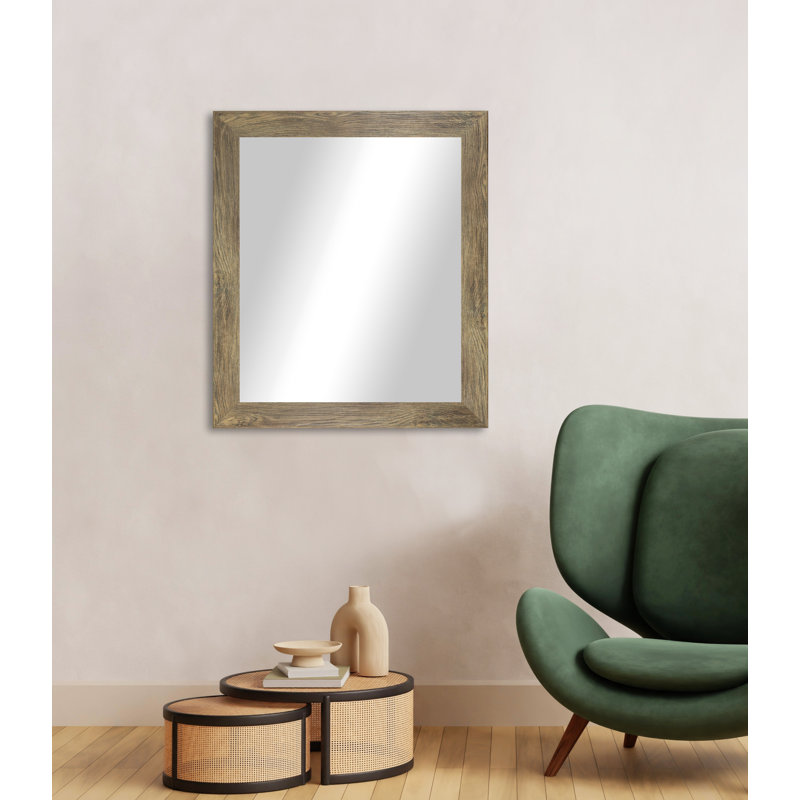 Engineered Wood Flat Mirror, 33" x 42"
