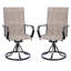 Chaise de salle à manger en acier pour l'extérieur (ensemble de 2)
