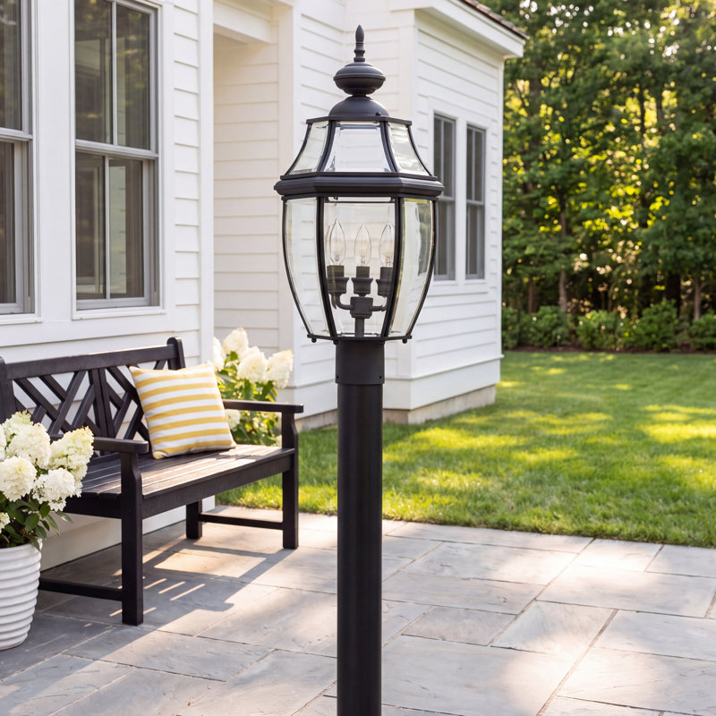 Beveled Lantern Head, Black