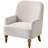 28.7" Upholstered Armchair With Tight Back And Solid Wood Legs-23430782
