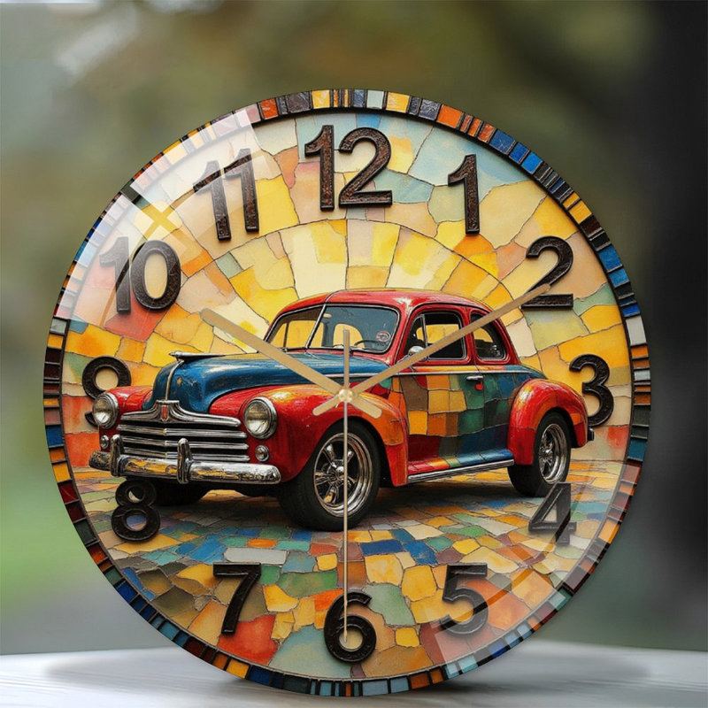 Horloge murale rétro 12 po