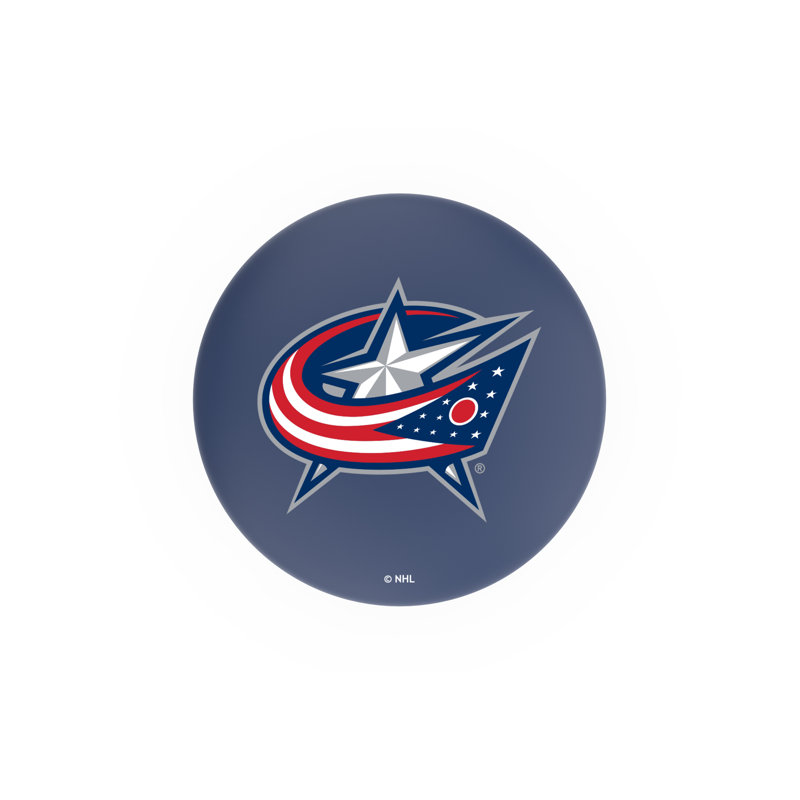 NHL 25" Swivel Bar Stool with Cushion, Columbus Blue Jackets, 25"