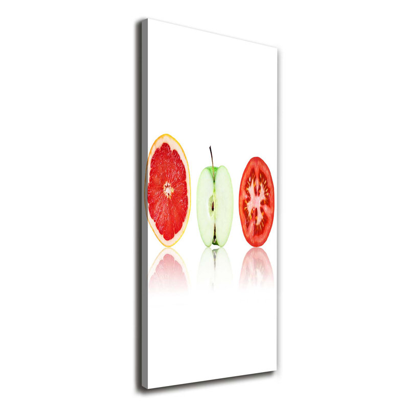 Fruits And Vegetables - Wrapped Canvas Print