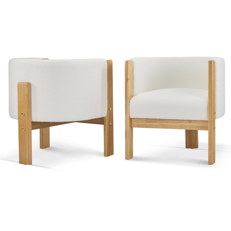 Chaise rembourrée en bois massif Rolip 