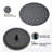 10" Matte Black Roud Rain Shower Head And Handheld Shower Head Set-126618589