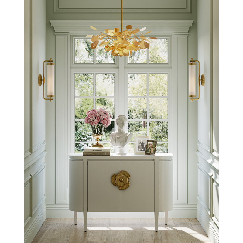 Lunaria 4 - Light Chandelier, Contemporary Gold Leaf