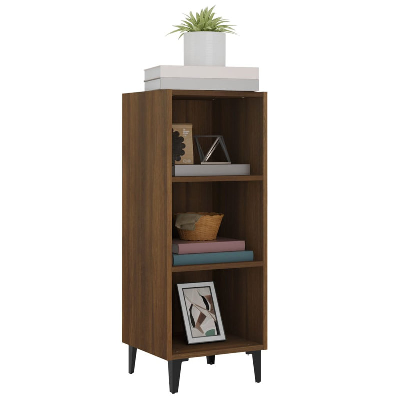 Emmi 90cm H x 34.5cm W Bookcase, Brown
