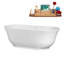 Baignoire autoportante 67 "avec drain 67" Streamline-101310197