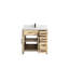 Meuble-lavabo simple 36 po avec plateau en quartz Malibu Mango-98378548