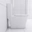 Toilette allongée une pièce - blanc