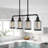 Leyden 4-Light Steel Linear Pendant 