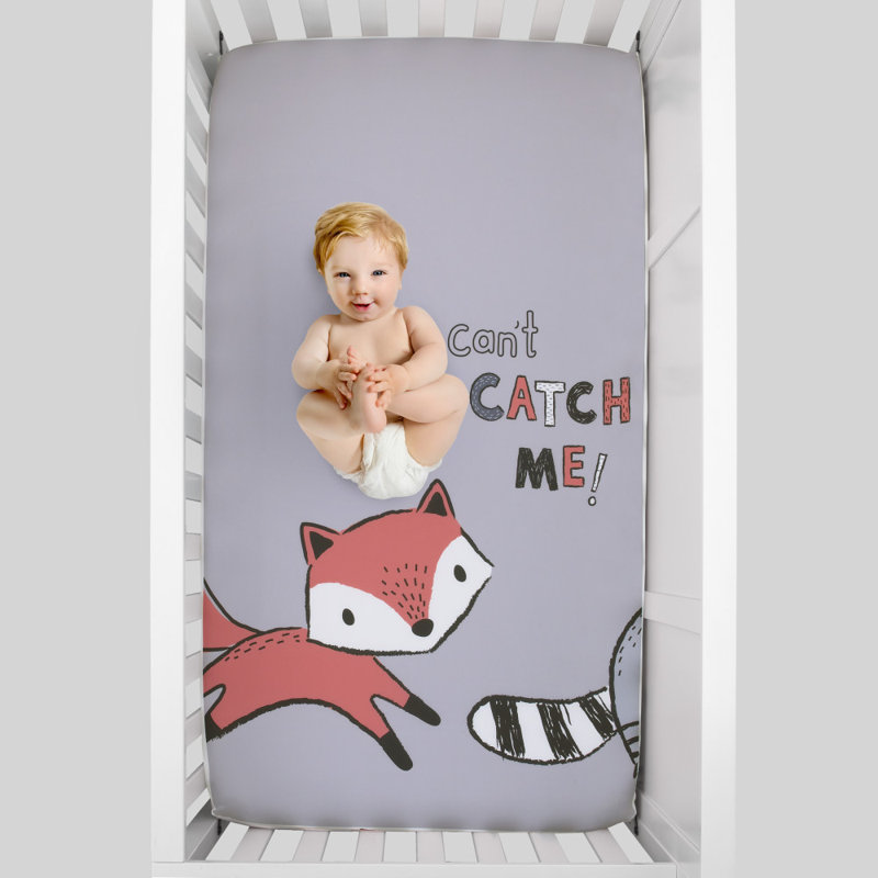 Drap-housse pour lit de bébé Nojo Fox Vella