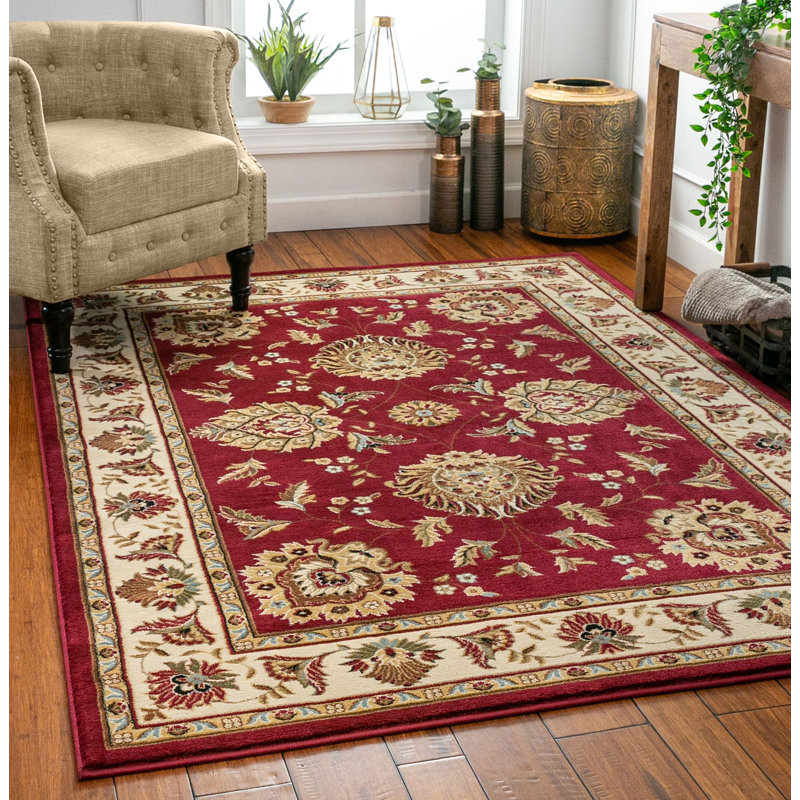 Tapis oriental rouge / brun Colindale, Rectangle 7 pi 10 po x 10 pi 6 po