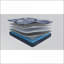 Matelas, très grand matelas en mousse viscoélastique avec ressorts ensachés 10 po | Mousse et ressort | Bleu marine-1181296926-1181296925