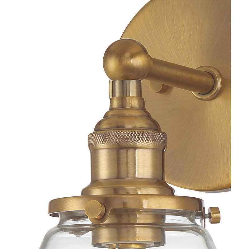 Breakwater Bay Adeen - 3 Lt Vanity In Coal Finish, Brass