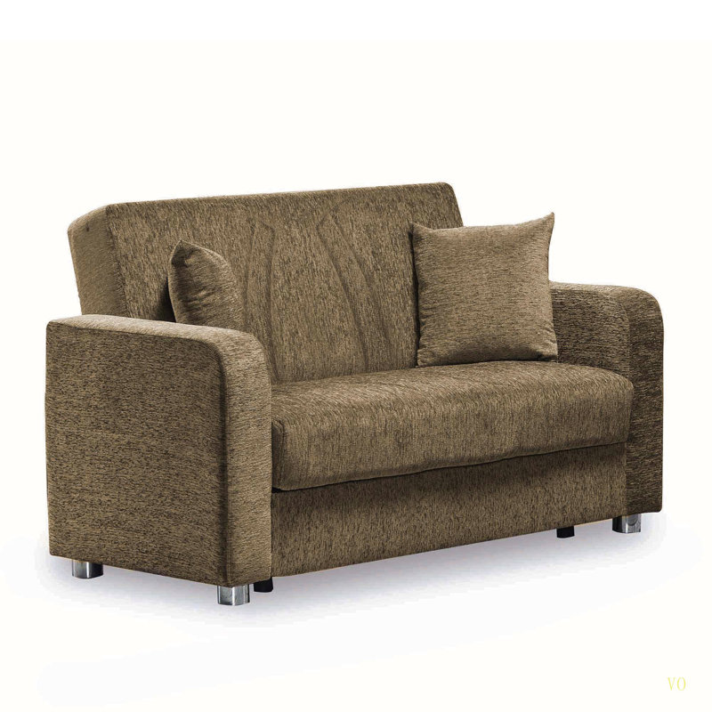 Causeuse convertible avec rangement Primenest Gravita, Beige