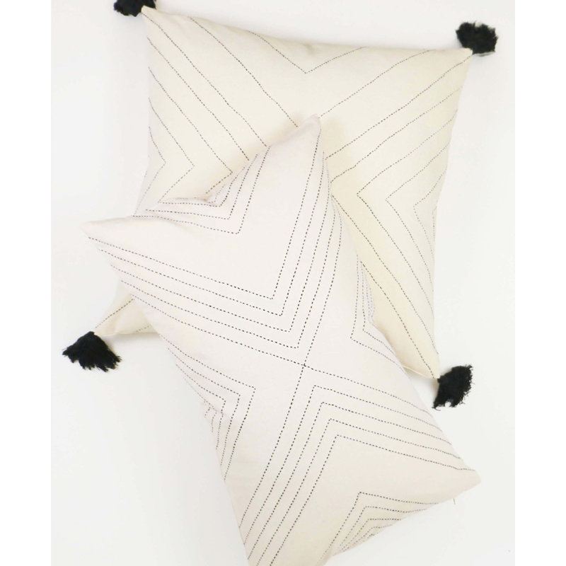Square Pillow Cover & Insert, Bone