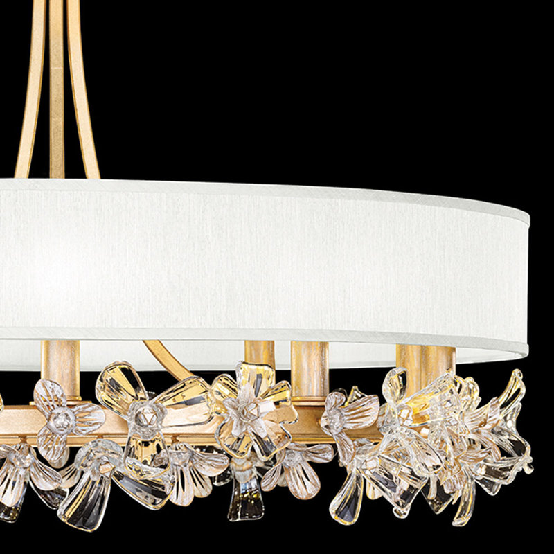 Azu 10 - Light Chandelier, White, Gold