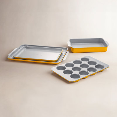Caraway Non-Toxic Nonstick Ceramic Half Bakeware Set
