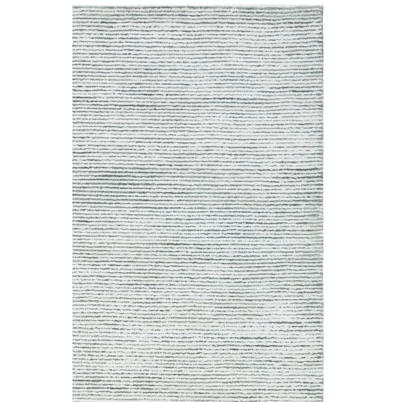 Tapis gris anthracite / ivoire / gris anthracite / ivoire en coton / laine touffeté à la main Xaniah, Rectangle 6 pi x 9 pi