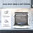 Simzlife 16.5 in. Countertop Compact Dishwasher in White with 3-Cycles, 6-Modes, 4-Place Settings Capacity, 40 dBA