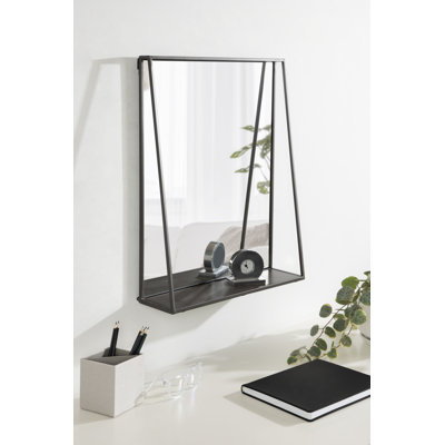 Miroir décoratif avec tablette Carlyssa