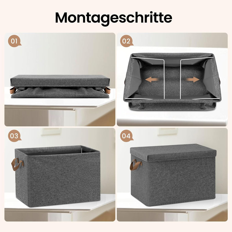 17 Stories Wool / Felt Decorative Bin, 51 L.