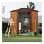 6Ft X 6Ft Outdoor Metal Storage Shed With Metal Foundation ,With Window