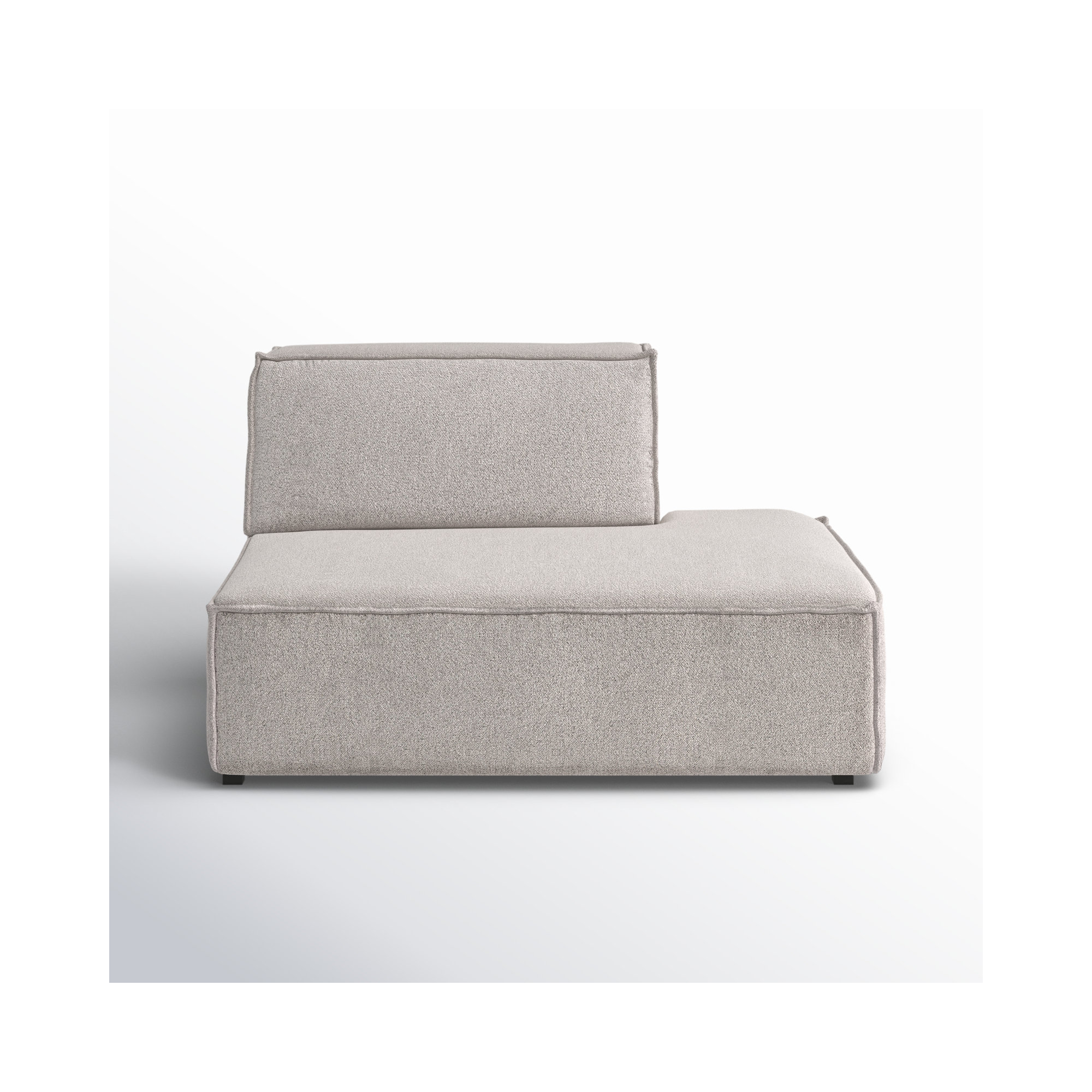 Shonnard Upholstered Chaise Lounge, Taupe Performance Boucle, Right Hand Facing