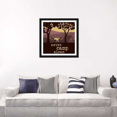 «Never Camp Alone II», impression sur toile