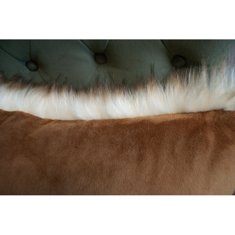 Ensemble de coussins décoratifs en fausse fourrure Thomas Collection®, Carré 16 po