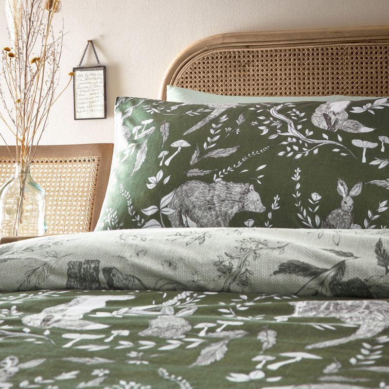 Evergreen, Super King Duvet Cover + 2 Standard Pillowcases