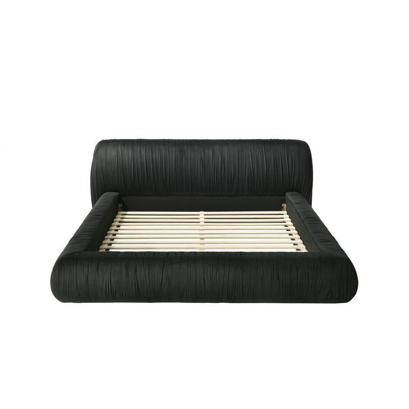 Clenton Platform Bed, Black, Queen