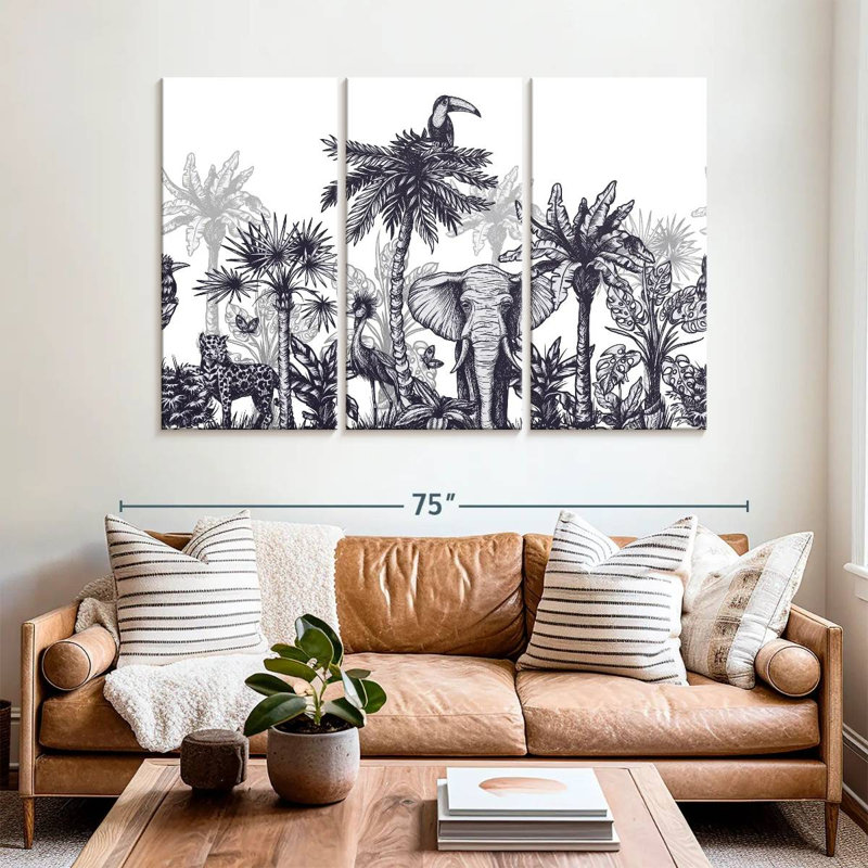 Brampt Jungle Euphoria, 42" H x 65" W