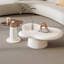 Nesting Coffee Table,Irregular Coffee Table and Side Table for Living Room, Bedroom, Office