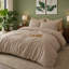 Ensemble de housse de couette 100% coton lavé Vichy-132004562-132004566