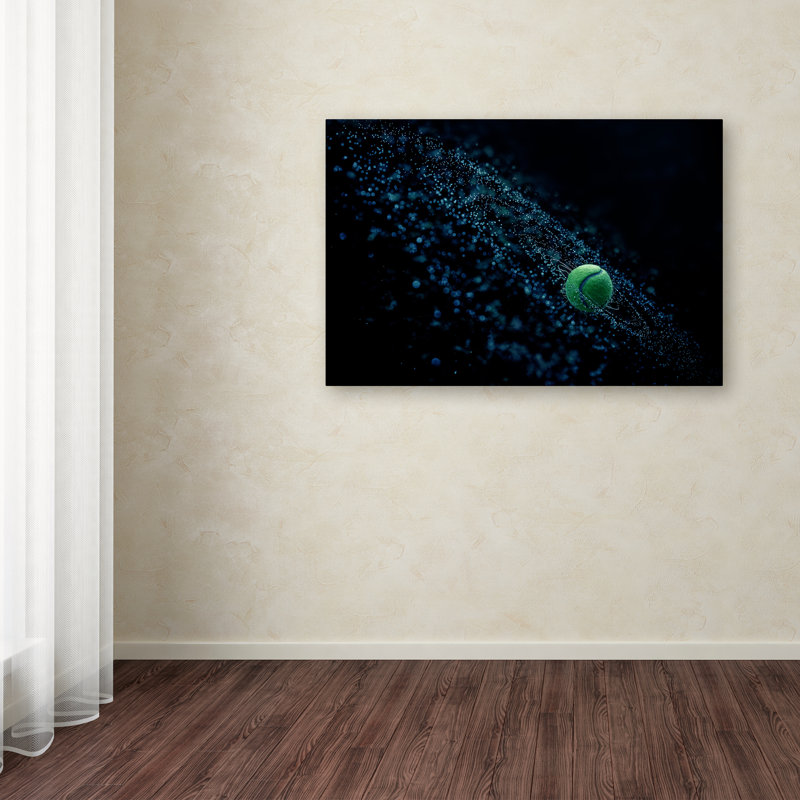 « cosmique ball », reproduction d’impression sur toile tendue, H 12 po x l 19 po x P 2 po