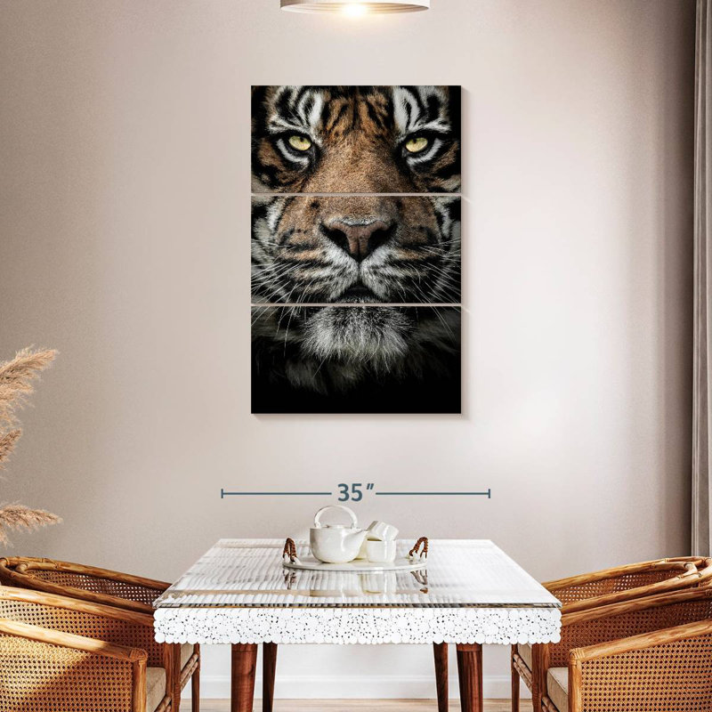 Brampt Serious Bengal Tiger, 32" H x 20" W