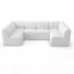 Canapé modulaire intérieur en U 124 po Praia Sunbrella® Bouclé