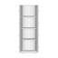 Grande armoire de rangement avec 8 portes et 4 tablettes, armoire de rangement murale pour salon, cuisine, bureau, chambre à coucher, salle de bain, blanc-1490552253
