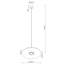 Pendant lamp OVO 1 beżowa/czarna filc Gx53-461117539