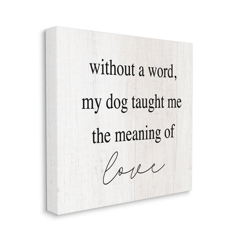 «Sens Of Love Dog», impression sur toile, H 17 po x l 17 po x P 1,5 po