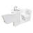 Ella Wheelchair Transfer 30"x52" Acrylic Hydro Massage w/ Independent Foot Massage and Heated Seat Walk-In Bathtub, Left Outward Swing Door, 5 Piece Fast Fill Faucet, 2" Dual Drain-64015806