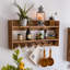 Tablette murale rustique en bois massif