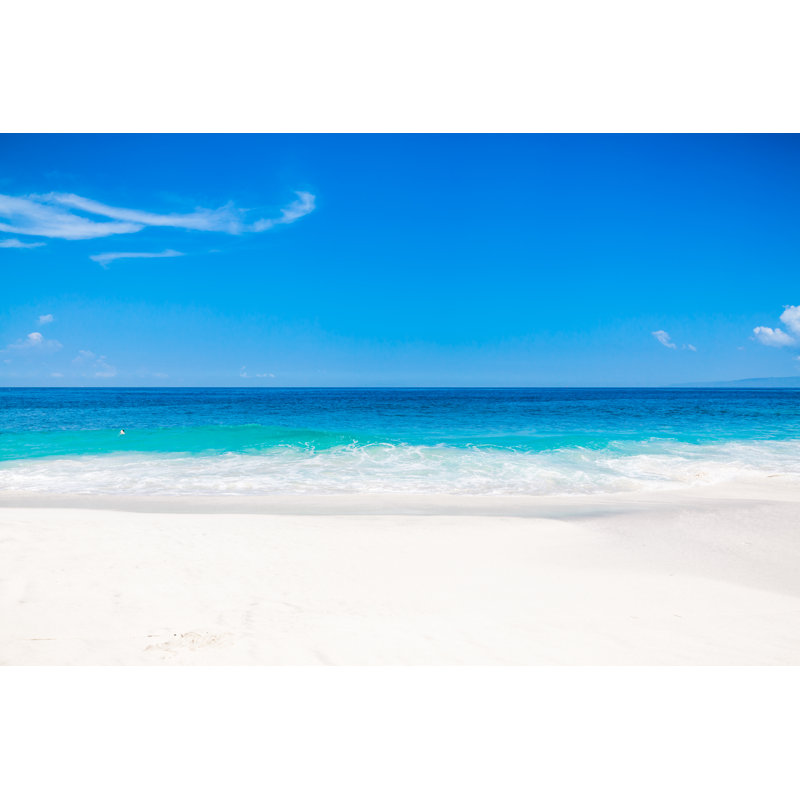 «Tropical White Beach» par Nuture - photographie sur toile tendue, H 20 po x l 30 po