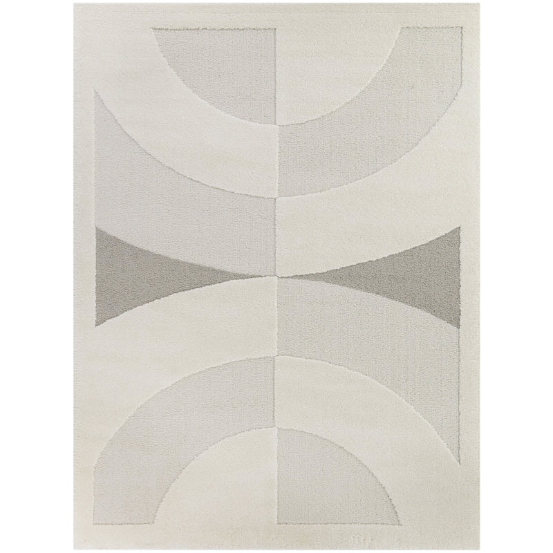 Folkmar Geometric Indoor Rug, Rectangle 5'3" x 7'
