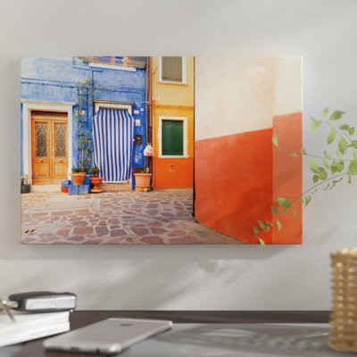 « burano, italie, colore », reproduction d’impression sur toile