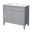 Meuble-lavabo avec lavabo, meuble-lavabo moderne avec 2 tiroirs et rangement basculant, conception autoportante-1567034288-1567034301