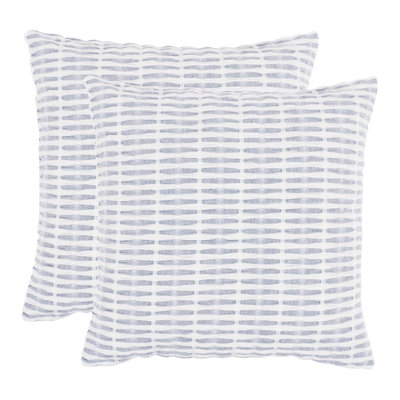Housse de coussin en coton plissé
